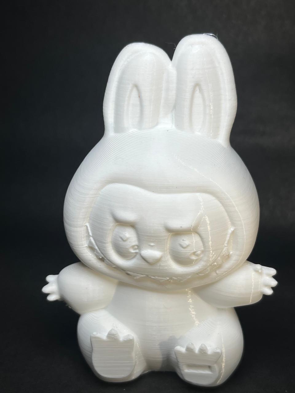 DIY Labubu White Doll – 3D Printed, Paintable Toy for Kids’ Creative Play