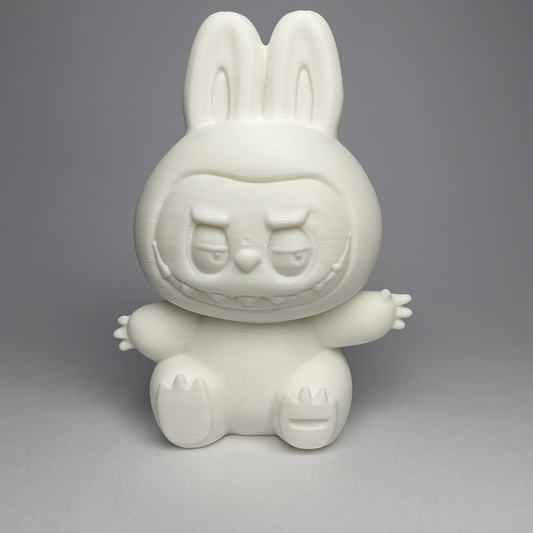 DIY Labubu White Doll – 3D Printed, Paintable Toy for Kids’ Creative Play