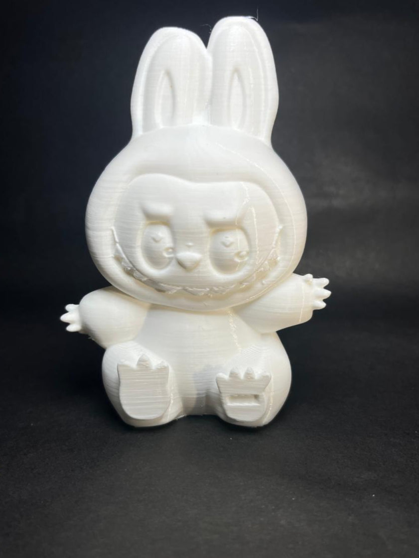 DIY Labubu White Doll – 3D Printed, Paintable Toy for Kids’ Creative Play
