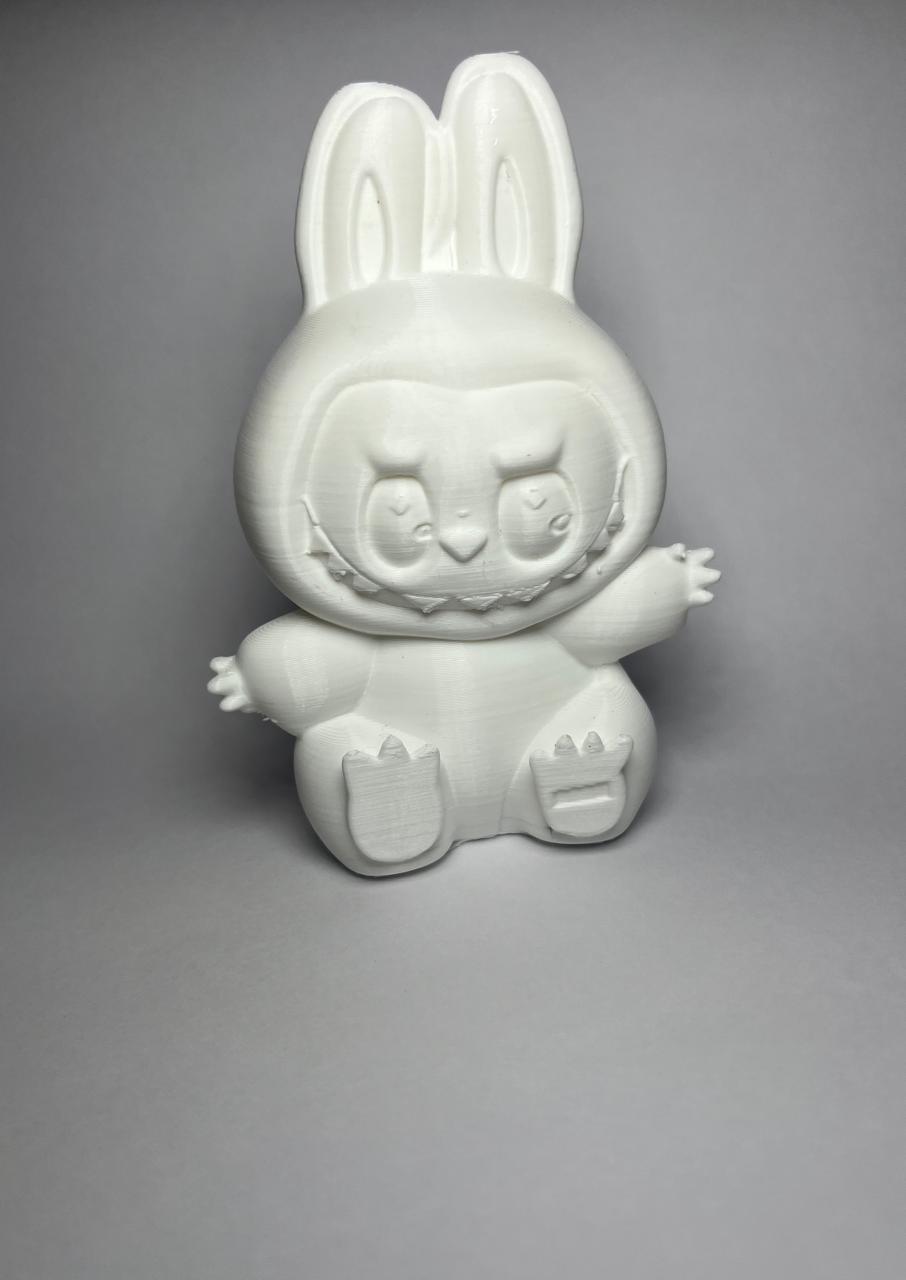 DIY Labubu White Doll – 3D Printed, Paintable Toy for Kids’ Creative Play