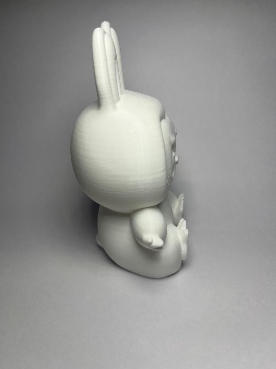 DIY Labubu White Doll – 3D Printed, Paintable Toy for Kids’ Creative Play