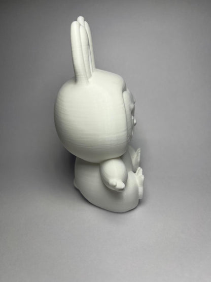 DIY Labubu White Doll – 3D Printed, Paintable Toy for Kids’ Creative Play